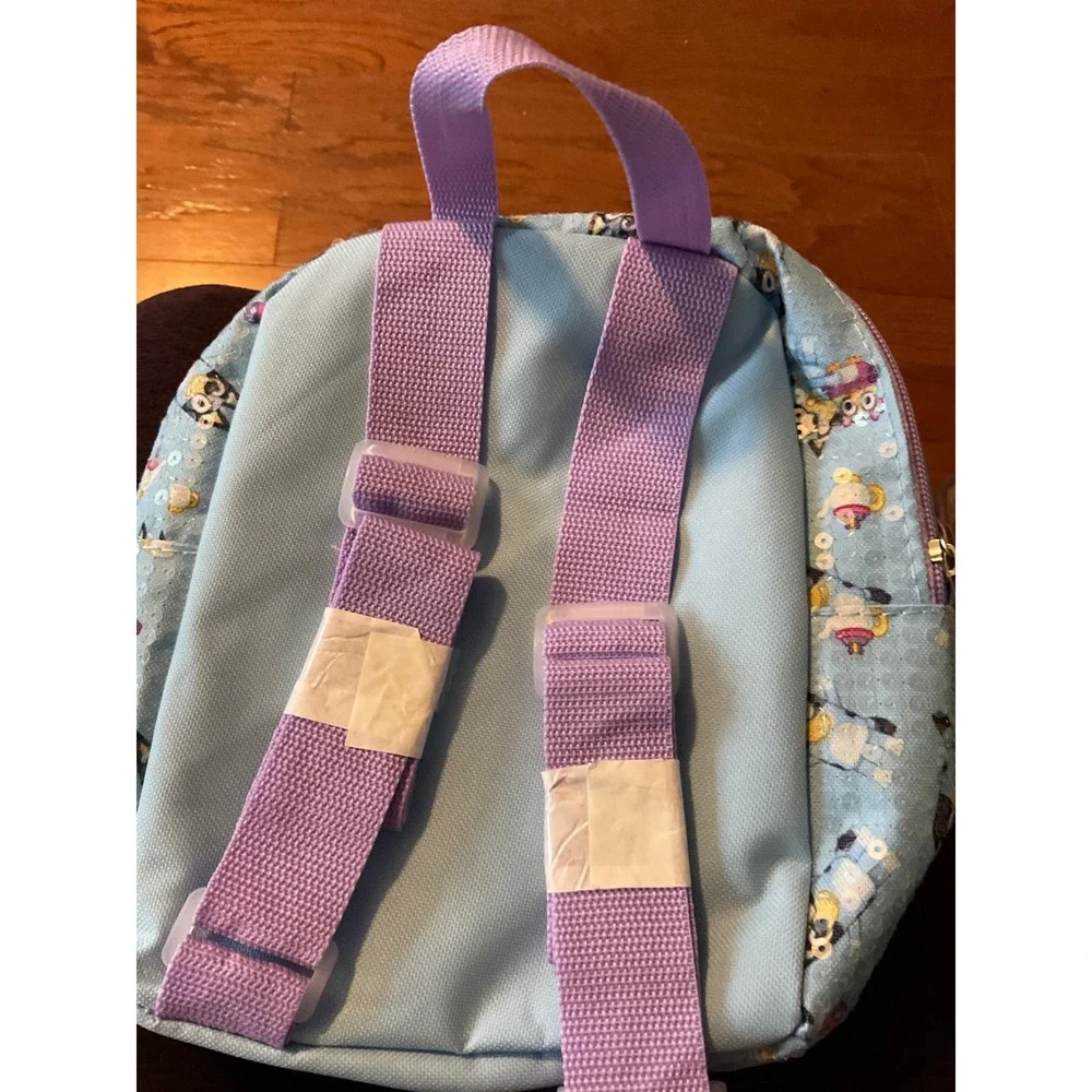 Bluey Mini Backpack Kids‎ Bluey Character Sequins Letter B Front Pocket